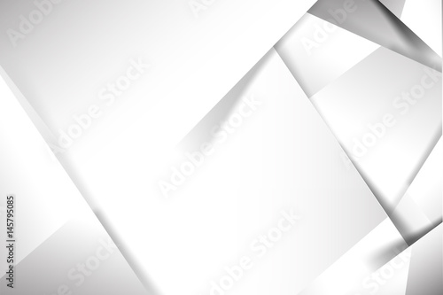 Abstract white and grey background basic geometry overlaps with shadow vector illustration 001