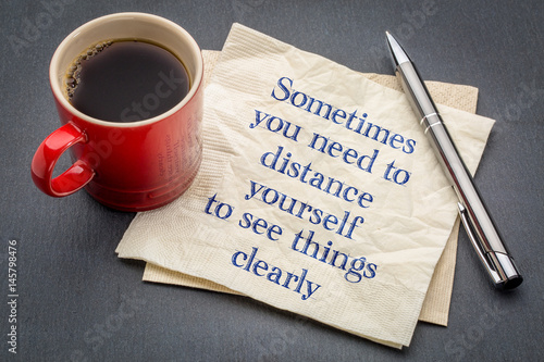 Slika na platnu Sometimes you need to distance yourself