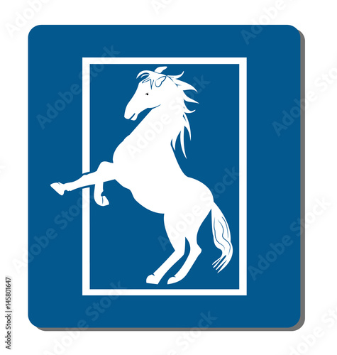 Vector - White horse logo