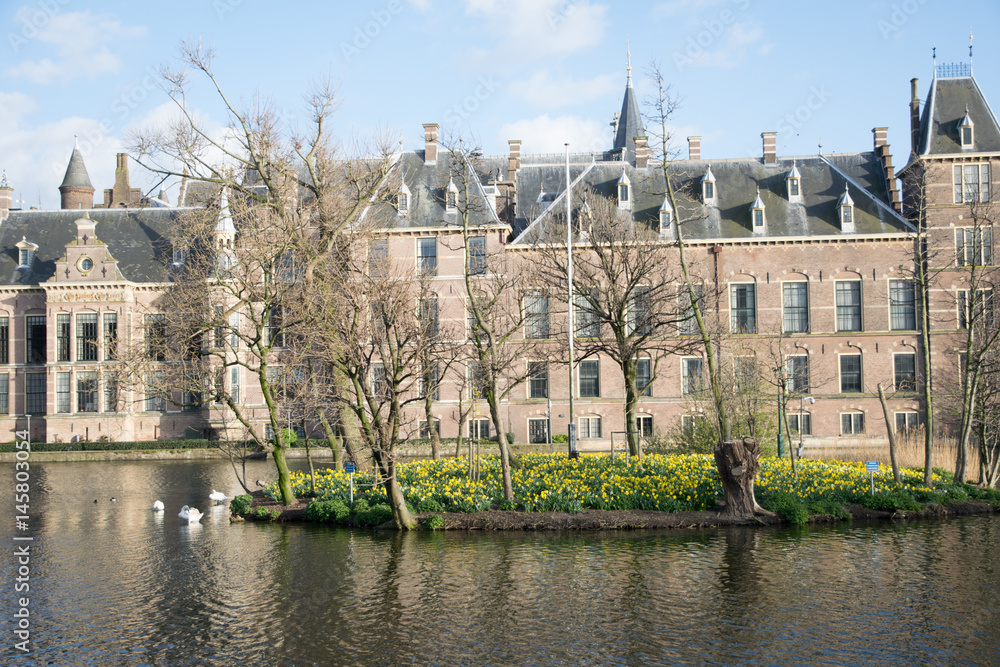 Obraz premium building in Netherlands Europe in the afternoon with a cloudy sky