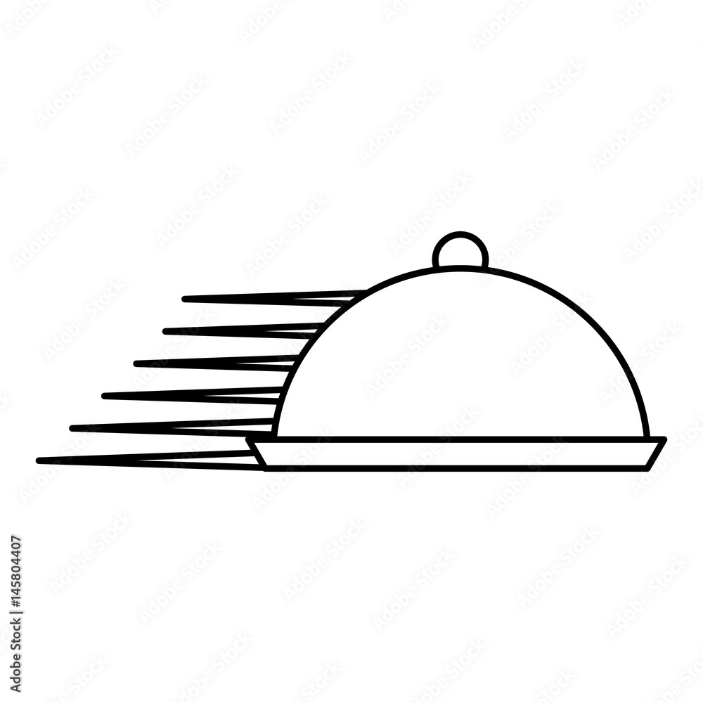 Obraz premium tray server fast isolated icon vector illustration design
