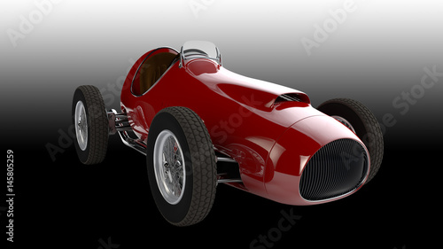 Racing car.3D render