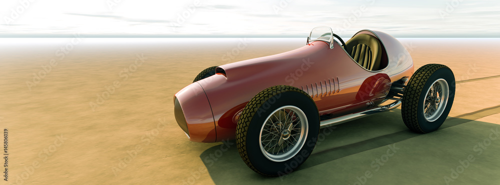 Racing car.3D render
