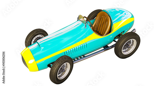 Racing car.3D render