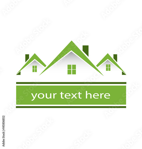Vector - Real estate green houses logo