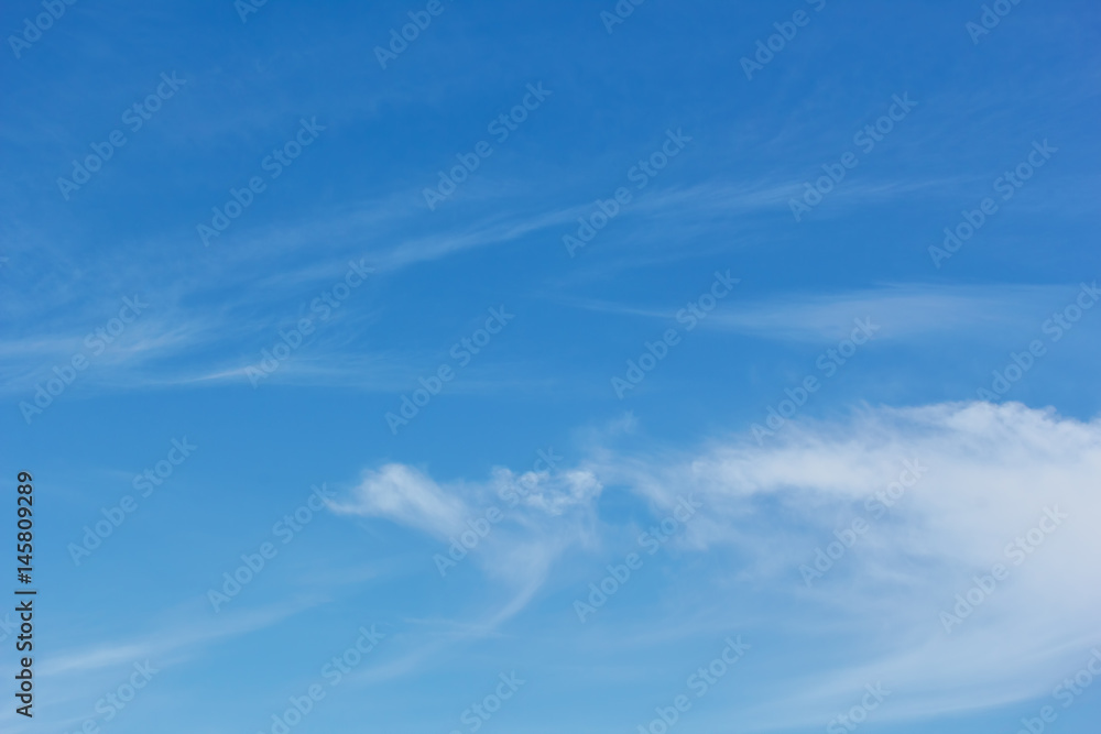 Blue sky with cirrus clouds Blue sky with cirrus clouds