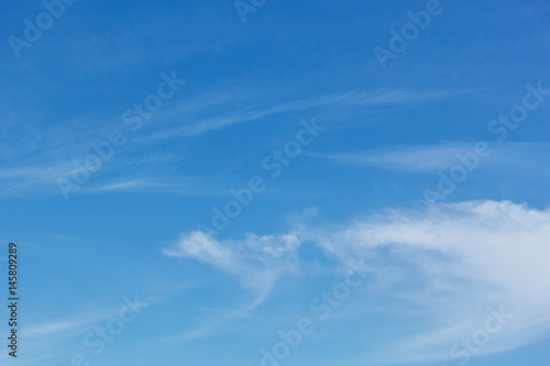Blue sky with cirrus clouds
