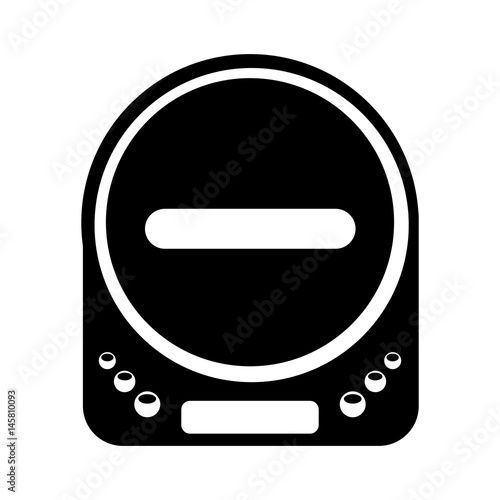 diskman music player icon vector illustration design