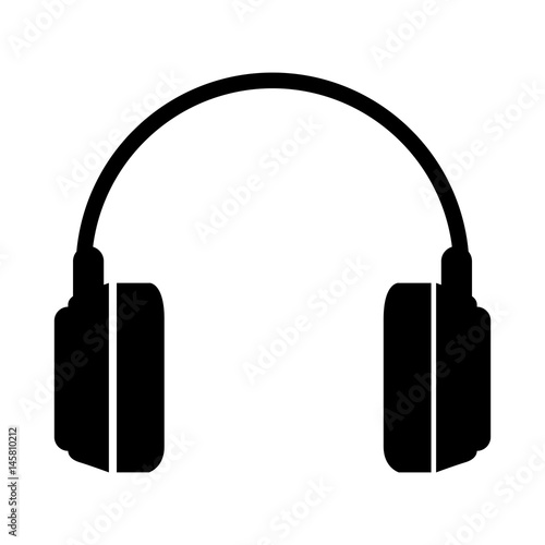 earphones audio isolated icon vector illustration design