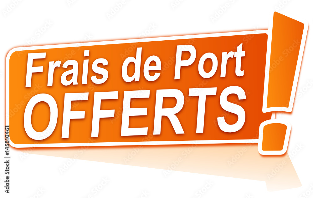 "Frais De Port Offert" Images – Parcourir 8 le catalogue de photos,  vecteurs et vidéos | Adobe Stock