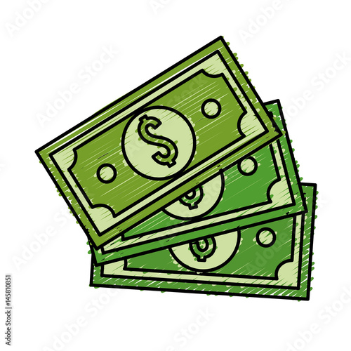 green bills dolar money