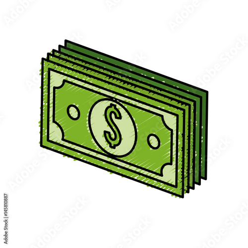 green bills dolar money