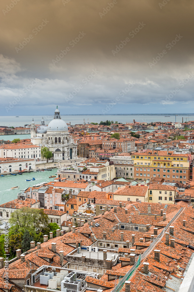 Venice from San Marco bell tower, Italy