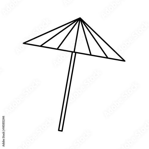 cocktail umbrella isolated icon vector illustration design