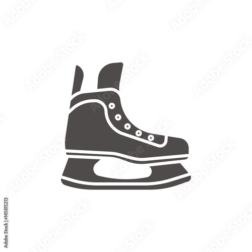 Ice skate glyph icon
