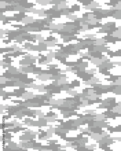 Seamless digital fashion camouflage pattern, vector