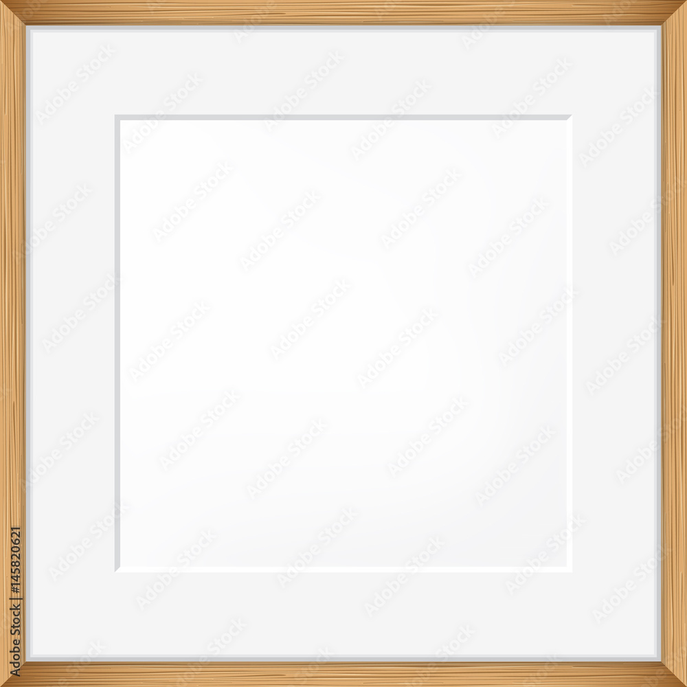 Square blank picture frame. Vector template Square blank picture frame. Vector template