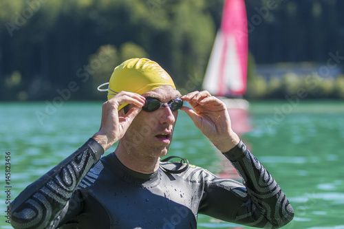 Fotografía Portrait Triathlet beim Schwimmtraining