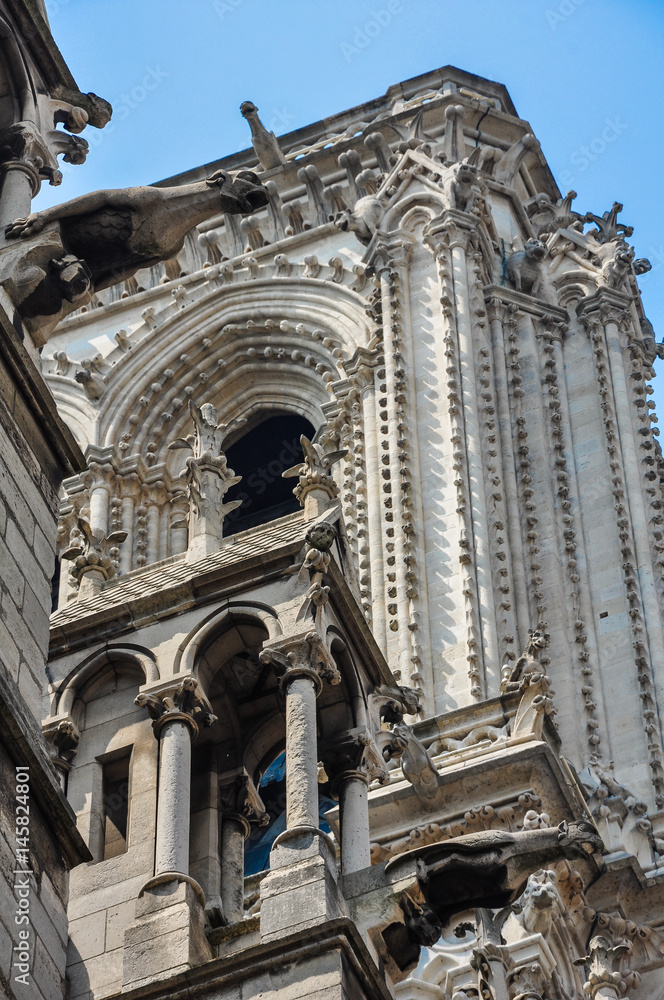 World tourist attractions, Cathedral of Notre Dame de Paris, France
