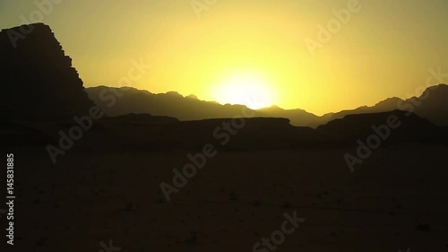 Wallpaper Mural Beautiful view of Wadi Rum desert on the sunset, Hashemite Kingdom of Jordan. Amazing scenery of Wadi Rum desert in Jordan, also known as The Valley of Moon Torontodigital.ca