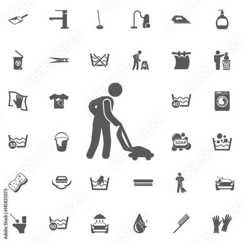 Cleaner icon illustration isolated vector sign symbol.