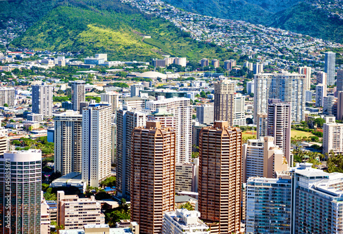 Honolulu city, a capital of Hawaii state