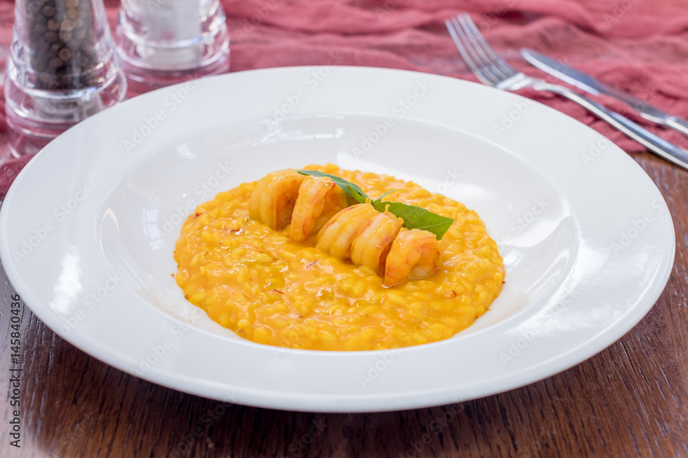 Risotto with shrimp Risotto with shrimp
