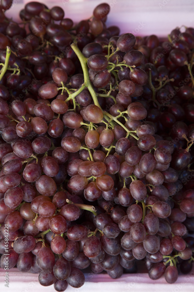 Grapes for sell on table in fresh market