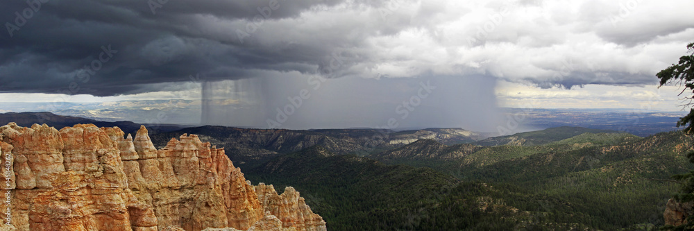 Rain Storm Over Bryce Canyon National Park