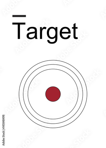 Target goal aim spot illustration