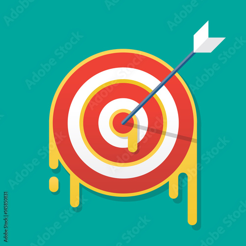Dartboard target icon vector illustration