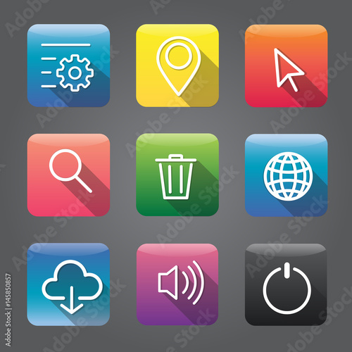 Technology Digital Device Icon Vector Concept