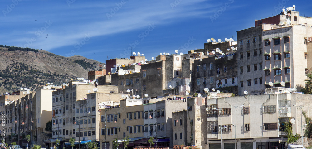 City of Fes with Satellite Dishes`