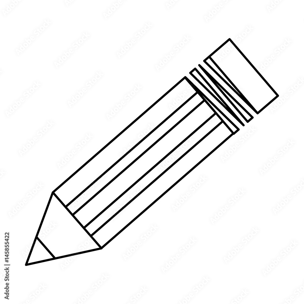Isolted wooden pencil icon vector illustration graphic design Isolted wooden pencil icon vector illustration graphic design