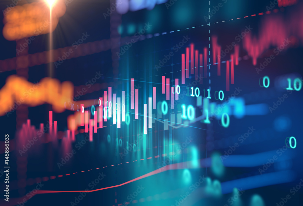technical financial graph on technology abstract background technical financial graph on technology abstract background