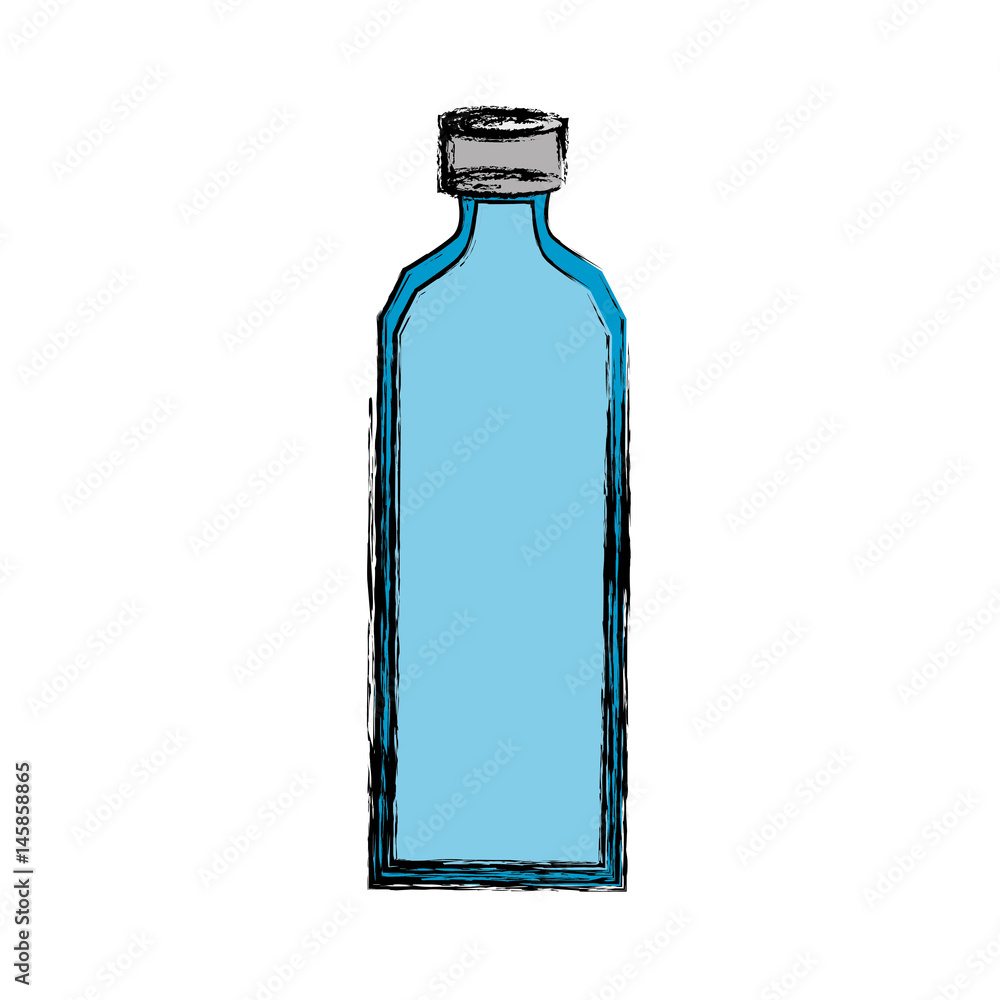 Empty plastic bottle icon vector illustration graphic design