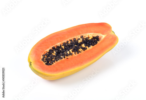 Papaya isolated on white background