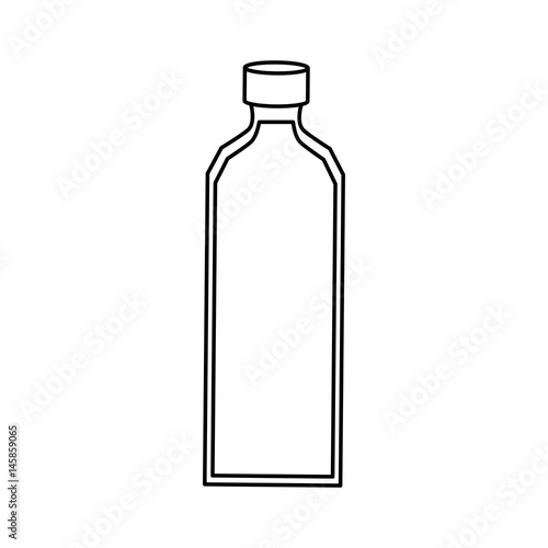 Empty plastic bottle icon vector illustration graphic design