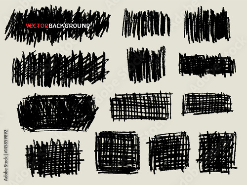 pencil doodle sketch texture background set