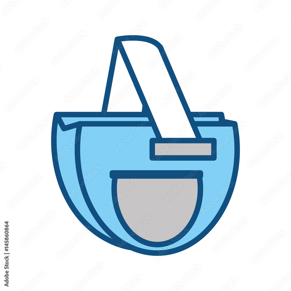 Eco friendly canvas bag icon vector illustration graphic design Eco friendly canvas bag icon vector illustration graphic design