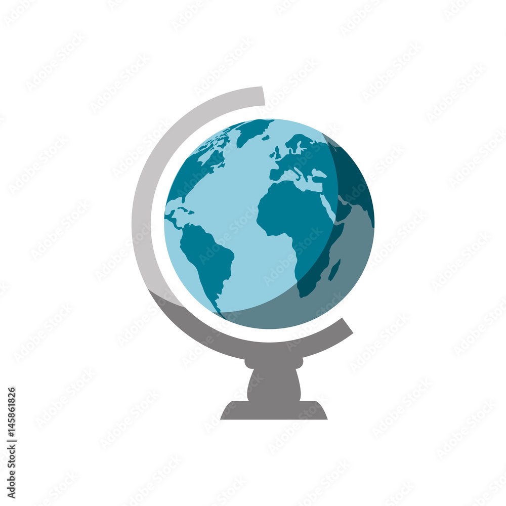 geography tool icon over white background. vector illustration geography tool icon over white background. vector illustration