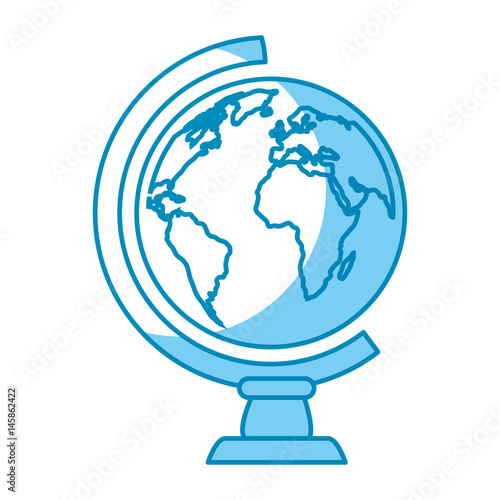 geography tool icon over white background. vector illustration