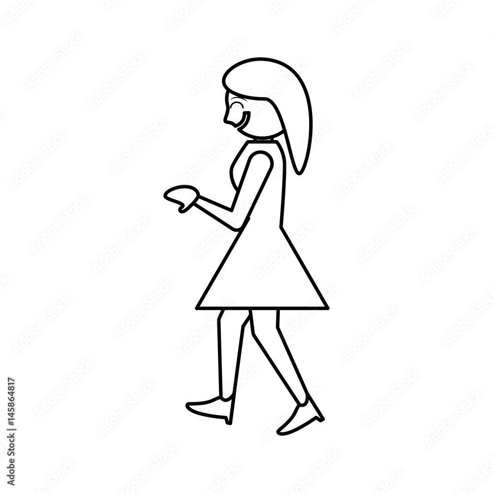 Woman celebrating cartoon icon vector illustration graphic design Woman celebrating cartoon icon vector illustration graphic design