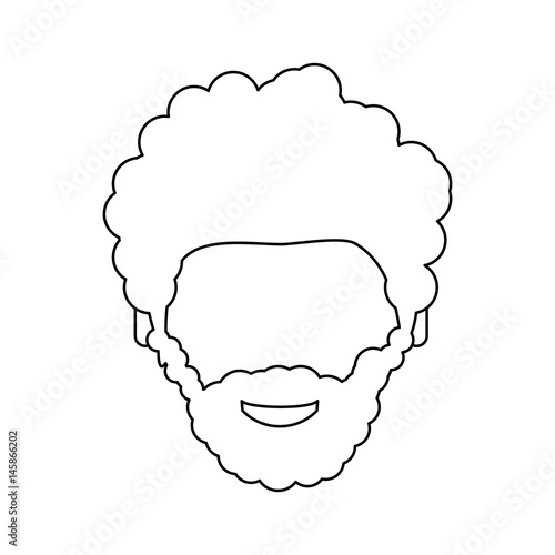 Male faceless head icon vector illustration graphic design