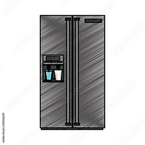 fridge appliance isolated icon vector illustration design