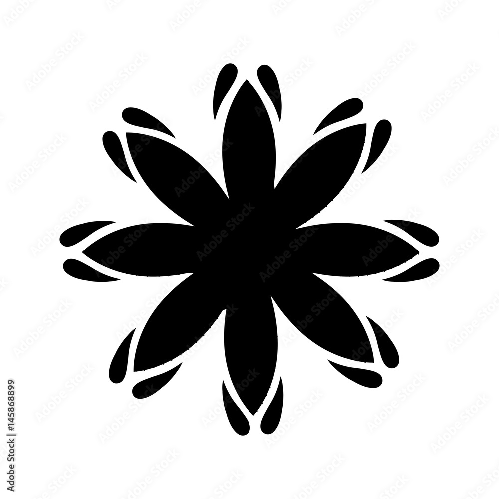 flower icon over white background. vector illustration flower icon over white background. vector illustration