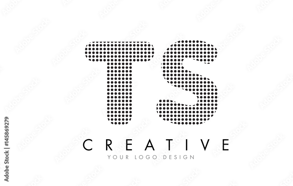 TS T S Letter Logo with Black Dots and Trails. TS T S Letter Logo with Black Dots and Trails.