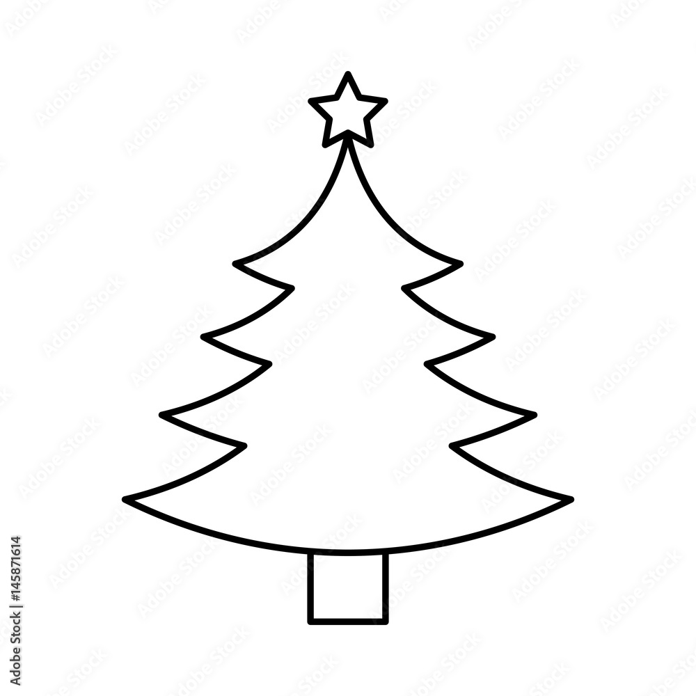 merry christmas pine tree vector illustration design merry christmas pine tree vector illustration design