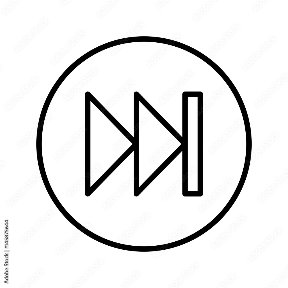 next button media menu vector illustration design next button media menu vector illustration design