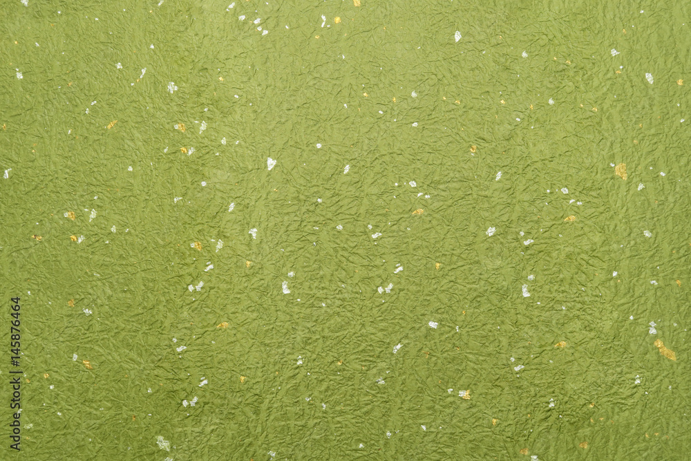 和紙素材-緑金箔銀箔 Stock 写真 | Adobe Stock